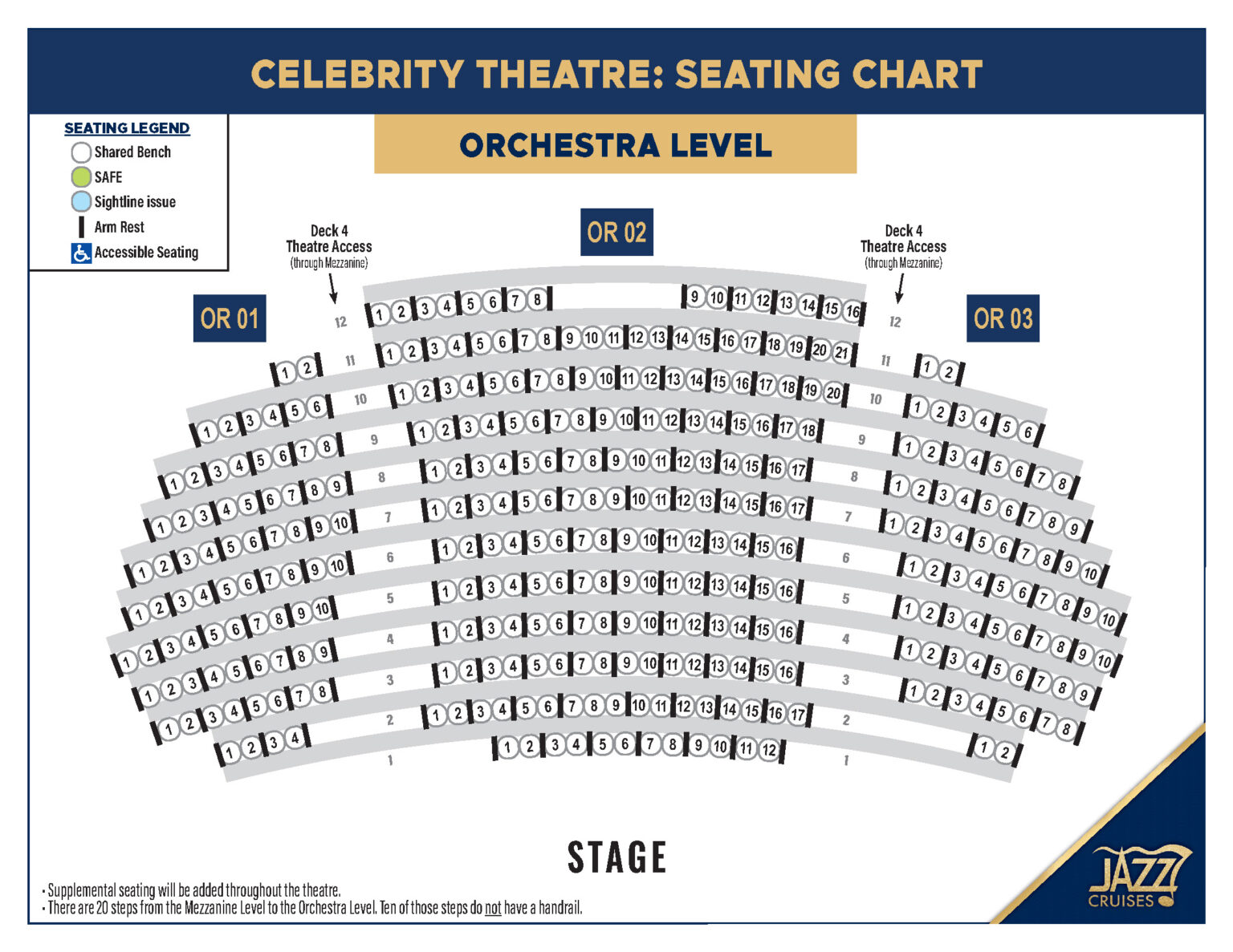 Celebrity Theatre Seating Jazz Cruises