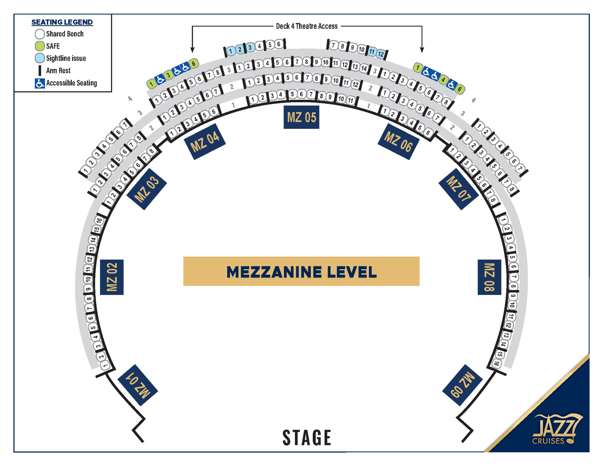 The Theatre Seating - Jazz Cruises